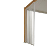Pergola Ecozia 4 x 3 m aluminium effet bois par traitement thermique
