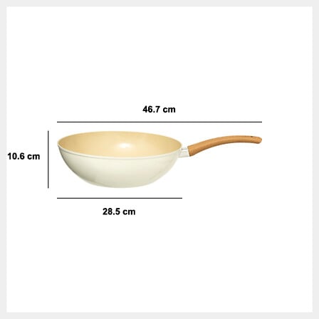 Wok Harmony 28 cm aluminium forgé