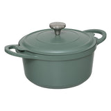Cocotte avec panier et ustensile 24 cm fonte d'aluminium vert