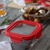 BOITE HERMÉTIQUE CARRÉE CRISTAL 310ML EN VERRE AVEC COUVERCLE – Conservation – HygiRéa