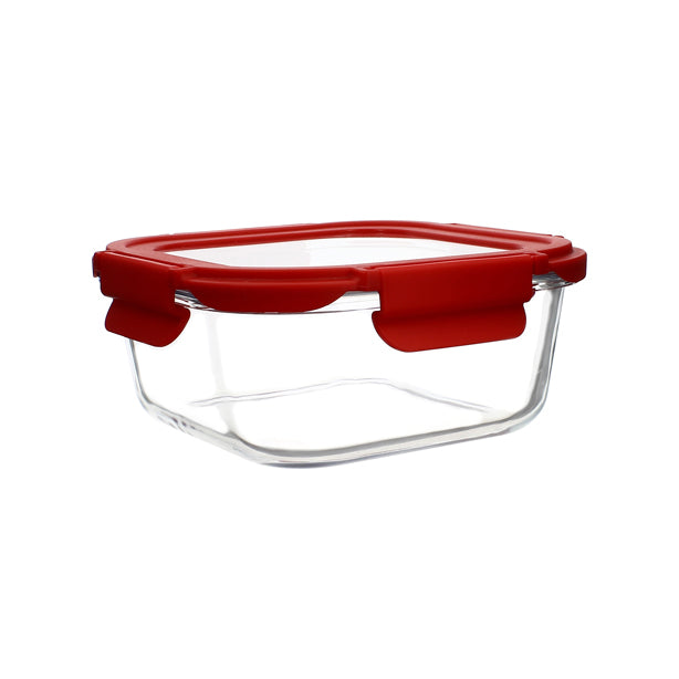 BOITE HERMÉTIQUE CARRÉE CRISTAL 310ML EN VERRE AVEC COUVERCLE – Conservation – HygiRéa