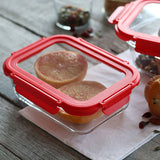 BOITE HERMÉTIQUE RECTANGLE CRISTAL 630ML EN VERRE AVEC COUVERCLE – Conservation – HygiRéa