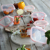 BOITE HERMÉTIQUE RECTANGULAIRE +COUVERCLE 1040ML CLÉMENTINE – Conservation – HygiRéa