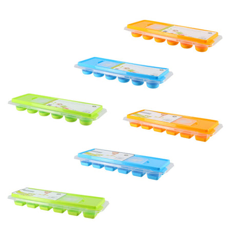 BAC A GLACON 3 COULEURS ASSORTIES-12 COMPARTIMEN – Accessoire du bar – HygiRéa
