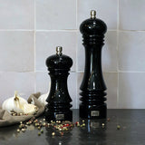 MOULIN À POIVRE AZEL PROFESSIONNEL 23CM EN BOIS D'HÉVÉA NOIR – Moulin et condiment – HygiRéa
