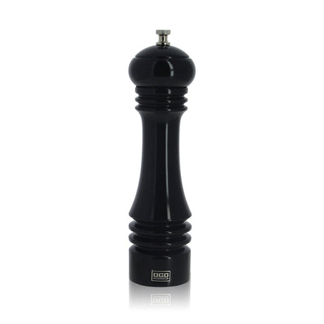 MOULIN À POIVRE AZEL PROFESSIONNEL 23CM EN BOIS D'HÉVÉA NOIR – Moulin et condiment – HygiRéa