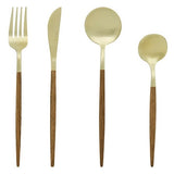 Ménagère 24 pièces Ida inox et manches bois