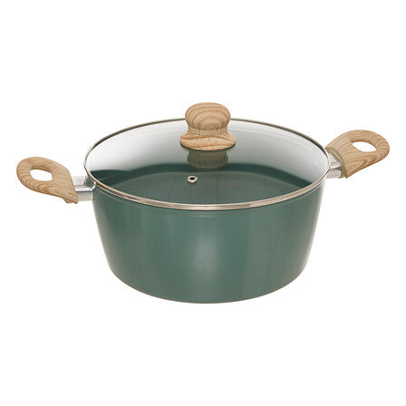 Batterie de cuisine 7 pièces aluminium forgé vert