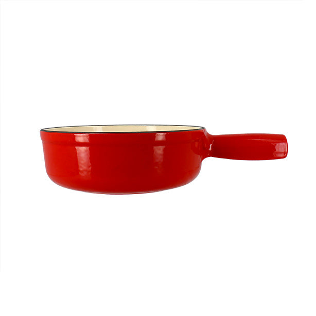 CAQUELON GENTIANE 18CM EN FONTE ÉMAILLÉ ROUGE – Cuisson spécifique – HygiRéa