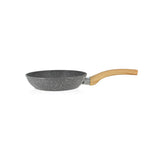 POELE CANNELLE 20CM EN ALUMINIMUM AVEC POIGNÉE EN BOIS CLAIR – Poêle, poêlon et sauteuse – HygiRéa