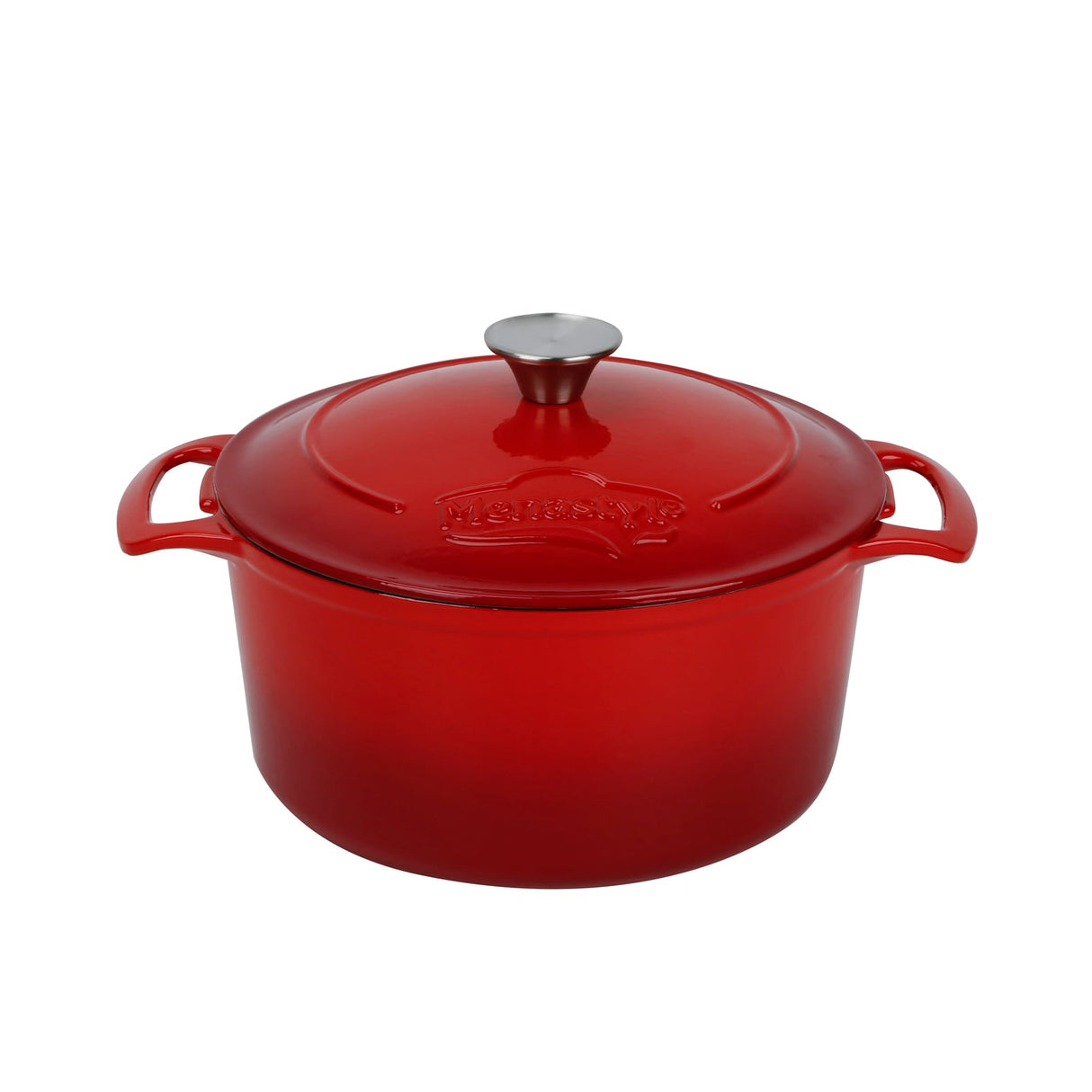 COCOTTE COLETTE RONDE 5L 25,5CM EN FONTE ÉMAILLÉ ROUGE – Faitout, traiteur et marmite – HygiRéa