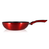 WOK EN ALUMINIUM 28CM CERISE COMPATIBLE INDUCTION – Poêle, poêlon et sauteuse – HygiRéa