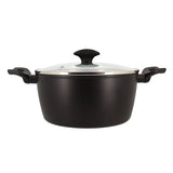 FAITOUT FIRST 24CM EN ALUMINIUM NOIR INDUCTION AVEC COUVERCLE – Faitout, traiteur et marmite – HygiRéa