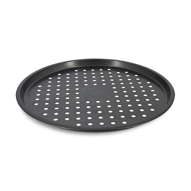 PLAQUE À PIZZA AMANDINE 33,5CM EN INOX REVÊTU GRIS ANTHRACITE – Cuisson au four – HygiRéa