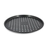 PLAQUE À PIZZA AMANDINE 33,5CM EN INOX REVÊTU GRIS ANTHRACITE – Cuisson au four – HygiRéa