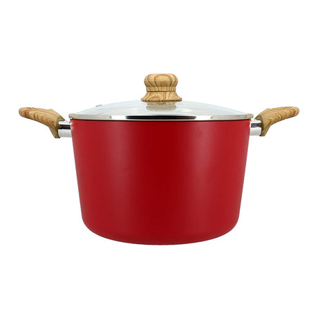FAITOUT MAGENTA 24CM ALUMINIUM RECYCLÉ AVEC COUVERCLE EN VERRE – Faitout, traiteur et marmite – HygiRéa