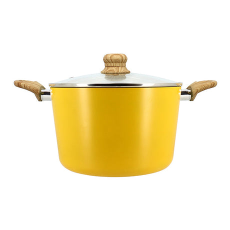 FAITOUT SAFRAN 24CM ALUMINIUM RECYCLÉ AVEC COUVERCLE EN VERRE – Faitout, traiteur et marmite – HygiRéa