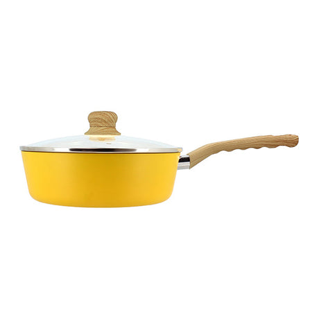 SAUTEUSE SAFRAN 24CM EN ALUMINIUM RECYCLÉ COUVERCLE EN VERRE – Poêle, poêlon et sauteuse – HygiRéa
