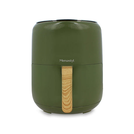 FRITEUSE À AIR CHAUD 4.5L COLORAMA OLIVE AVEC POIGNÉE FINITION BOIS – Autocuiseur – HygiRéa