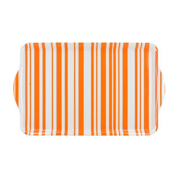 PLATEAU RECTANGLE
BAYADÈRE 49X30CM EN
MÉLAMINE ORANGE