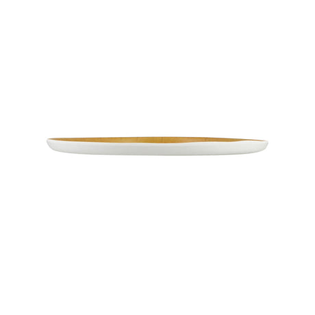 ASSIETTE DESSERT RIVAGE 23CM EN MÉLAMINE BLEU ET JAUNE – Assiette – HygiRéa