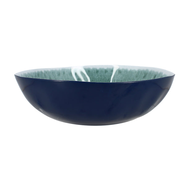 SALADIER KUWAE 30.5CM EN MÉLAMINE BLEU – Complément table – HygiRéa