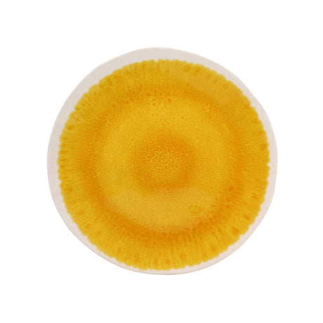 ASSIETTE DESSERT KUWAE 23CM EN MÉLAMINE JAUNE – Assiette – HygiRéa