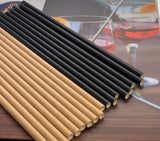 PAILLE PAPIER COULEUR BOITE DE 250 PIECES NOIR KRAFT PANACHE – Accessoire du bar – HygiRéa