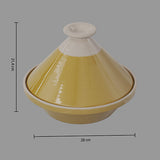 Plat à tajine Sofia diam 27 cm moutarde