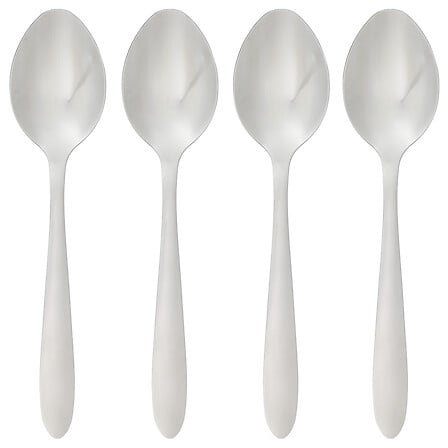 Lot de 4 cuillères à soupe Nevis inox