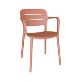 CHAISE EN POLYPROPYLÈNE TERRACOTTA SUNSET – Les chaises – HygiRéa