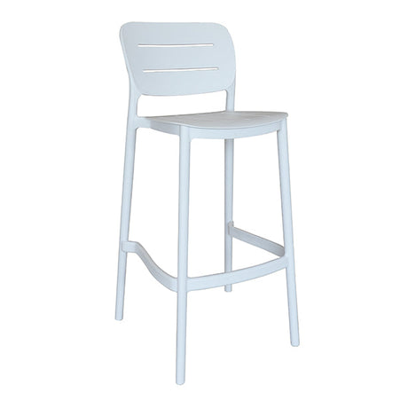 TABOURET DE BAR EN POLYPROPYLÈNE BLANC SUNSET – Les chaises – HygiRéa