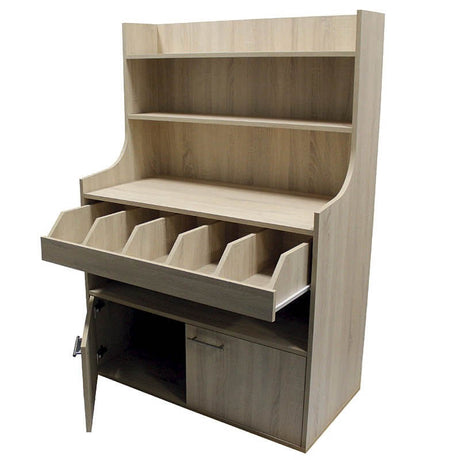 CAFETERIA - DESSERTE HAUT - CHIANTI OAK – Meuble Snacking – HygiRéa