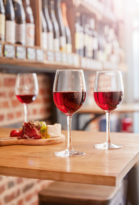 VERRE A PIED VIN AU VERRE CABERNET GRAPPE 35CL – Verre à pied – HygiRéa