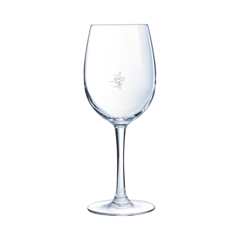 VERRE A PIED VIN AU VERRE CABERNET GRAPPE 35CL – Verre à pied – HygiRéa