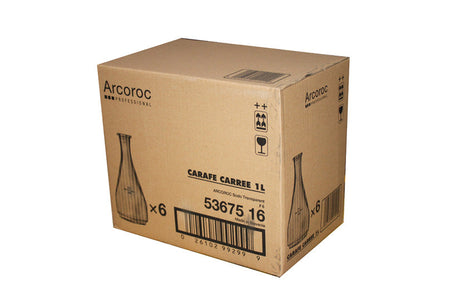 CARAFON CARRE 1L ARCOROC – Carafe, pichet et bouteille – HygiRéa