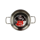 MARMITE PROFESSIONNEL 24CM EN ACIER INOXYDABLE AVEC COUVERCLE EN VERRE – Faitout, traiteur et marmite – HygiRéa