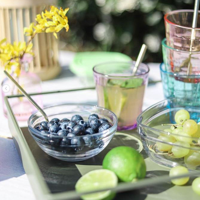 SALADIER GIGOGNE EMPILABLE 23CM EN VERRE TREMPÉ TRANSPARENT – Complément table – HygiRéa