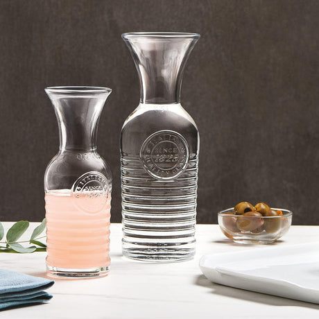 CARAFE OFFICINA 1L TRANSPARENT AVEC JAUGE – Carafe, pichet et bouteille – HygiRéa