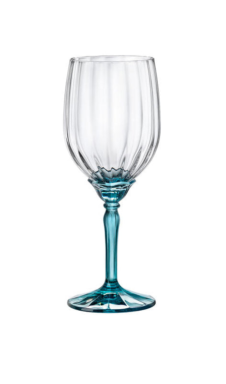 VERRE A PIED EAU FLORIAN 38CL BLUE – Verre à pied – HygiRéa