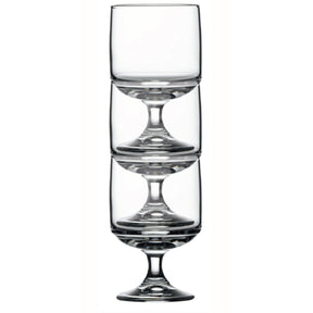 VERRE A PIED 22 CL EMPILABLE TOWER – La verrerie – HygiRéa