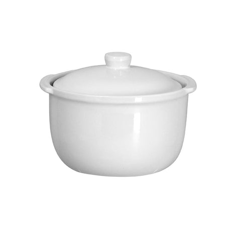 COCOTTE RONDE 1000ML EN GRÈS BLANC – Faitout, traiteur et marmite – HygiRéa