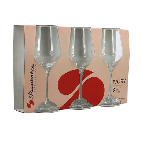 VERRE A PIED IVORY 33.5CL EN VERRE TRANSPARENT – Verre à pied – HygiRéa