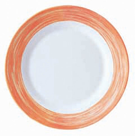 ASSIETTE PLATE BRUSH ORANGE 15,5CL – Assiette – HygiRéa