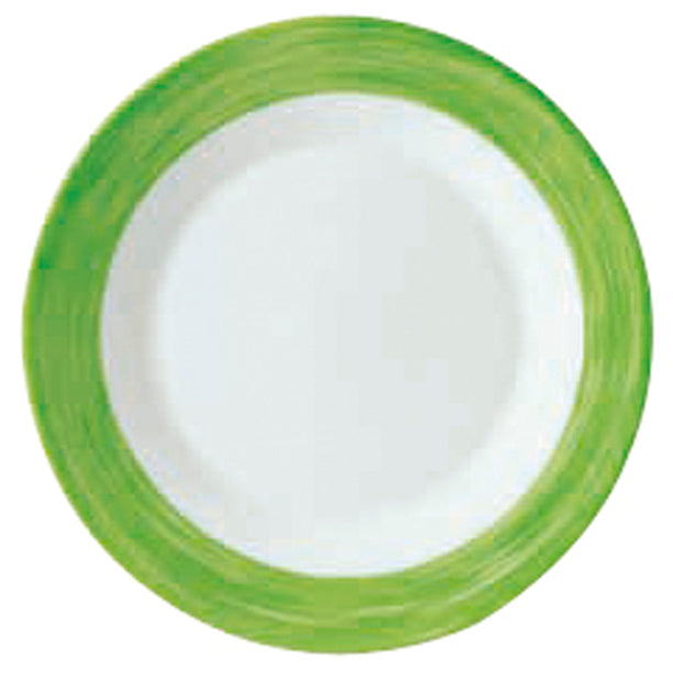 ASSIETTE PLATE BRUSH VERT 23,5CM – Assiette – HygiRéa