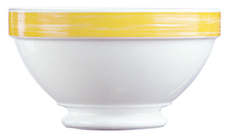 BOL BRUSH JAUNE 13CM EMPILABLE – Petit déjeuner – HygiRéa