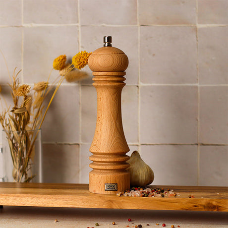 MOULIN À SEL RECYCLÉ 23CM EN BOIS DE HÊTRE NATUREL – Moulin et condiment – HygiRéa