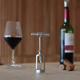 TIRE BOUCHON À VIS SANS FIN EN MÉTAL COULEUR INOX – Accessoire du vin – HygiRéa