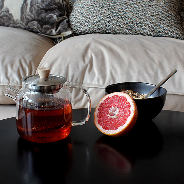 THEIERE OSCAR 550ML EN VERRE BOROSILICATE ET INOX – Café et thé – HygiRéa