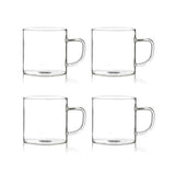 LOT DE 4 TASSES EXPRESSO HELYA 12CL EN VERRE BOROSILICATE – Café et thé – HygiRéa
